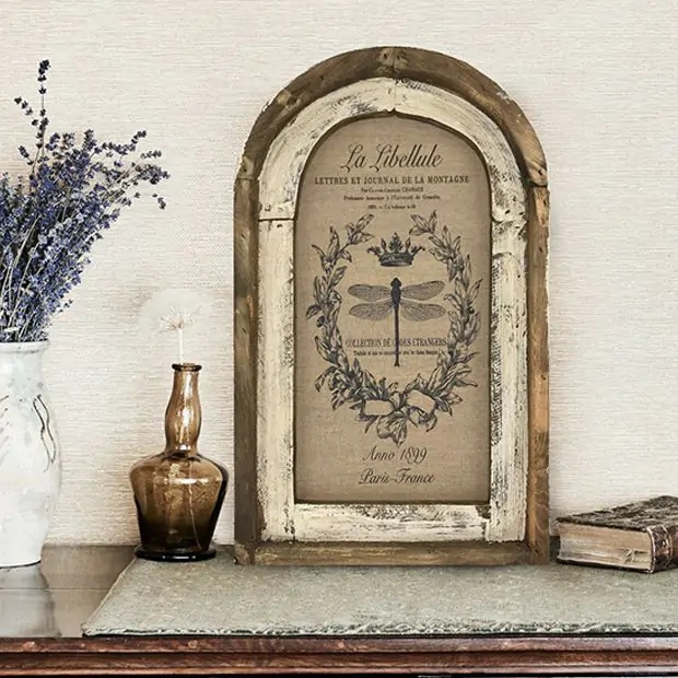 Wall Art Arched Top Dragonfly Graphic Arched Dragonfly Decor