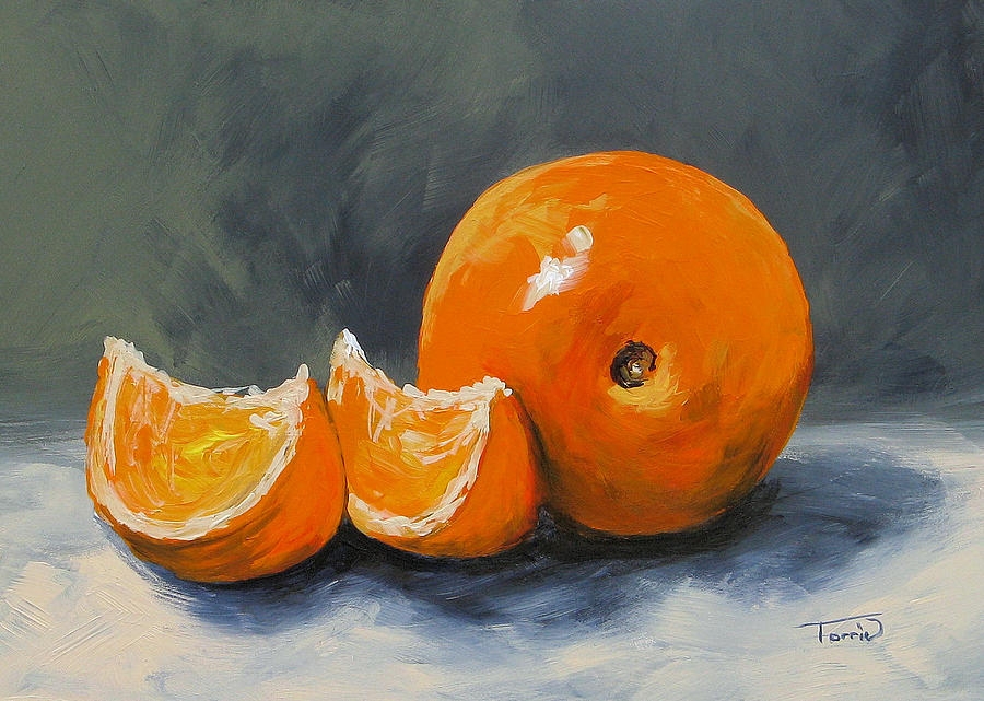 Wall Art High Contrast Background Bold Citrus Still Life