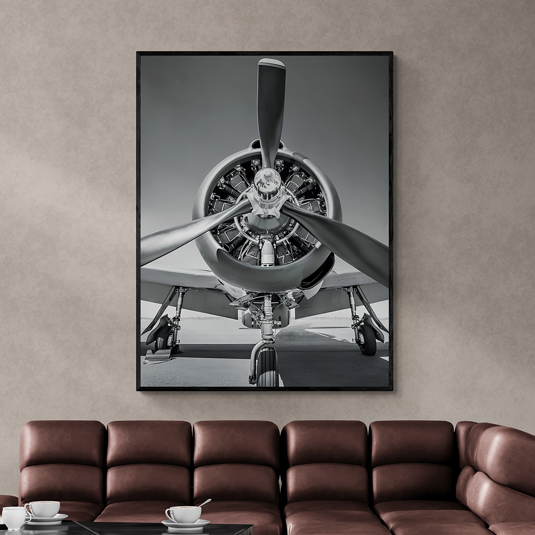 Wall Art Vertical Orientation Propeller Print
