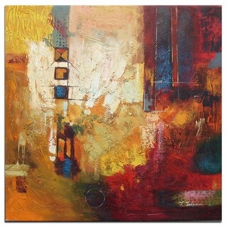 Wall Art with Heavy Impasto Textured Oil Paint Style