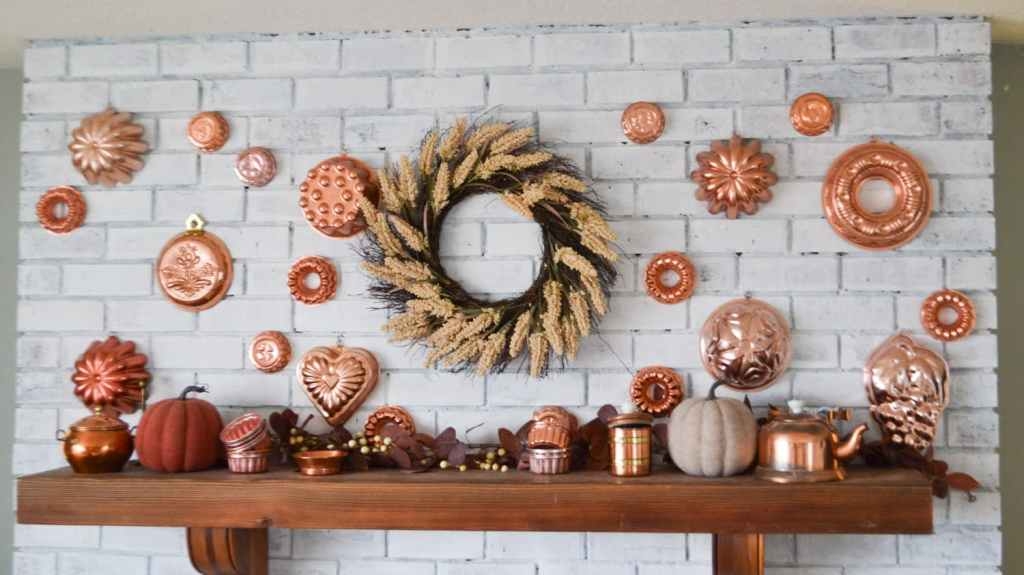 Wall Decor featuring Metallic Mold Gallery for Brick Mantels