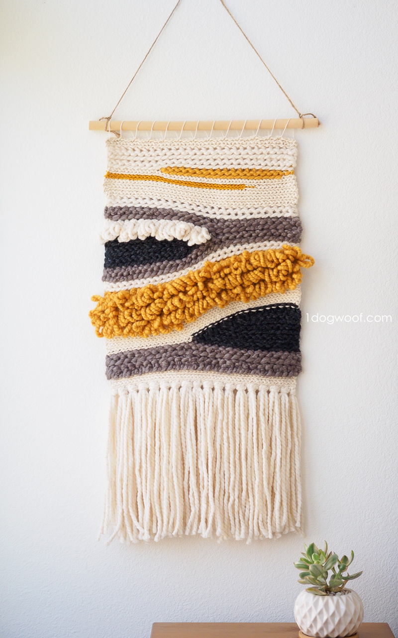 Wall Hanging: Chunky Loop Texture Crochet Wall Art