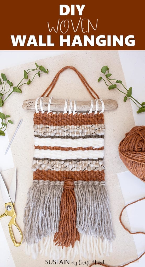 Wall Hanging: Driftwood Rod Boho Woven Wall Hanging