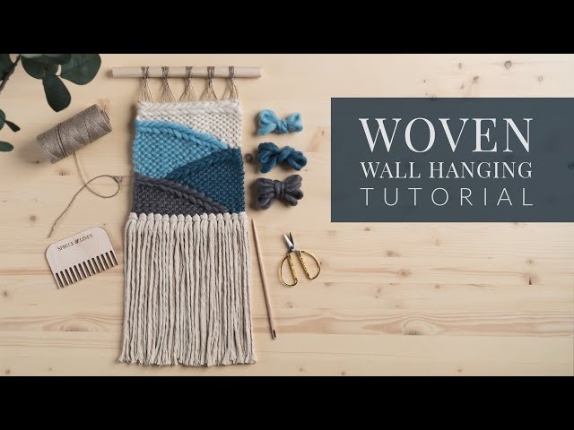 Wall Hanging: Geometric Color Blocking DIY Woven Decor