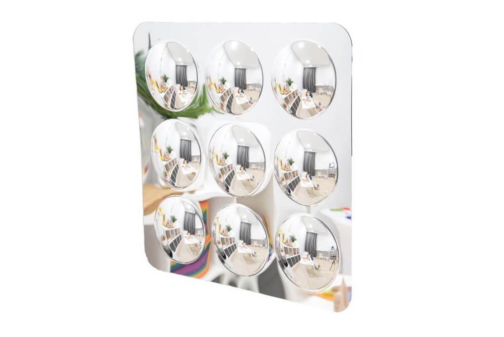 Wall Mirror Acrylic Nine Convex Bubbles Construction