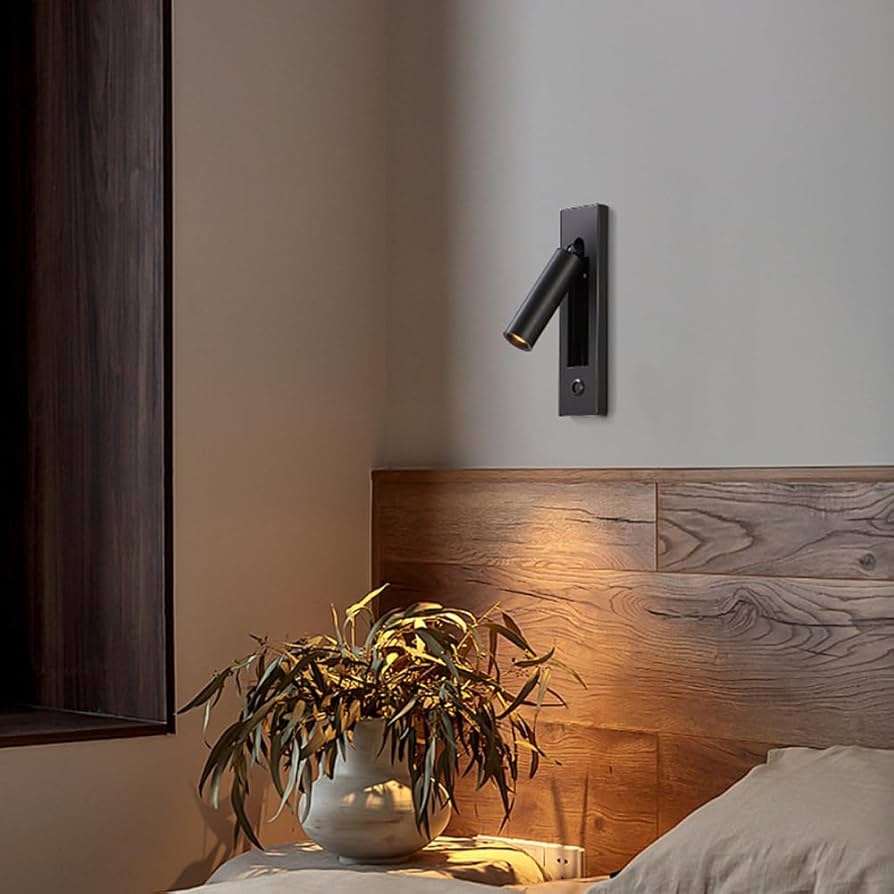 Wall Sconce Adjustable Head Minimalist Bedside Spotlight