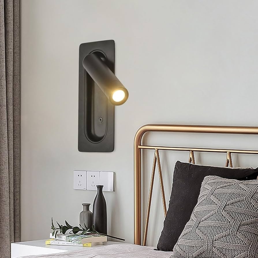 Wall Sconce Recessed Backplate Modern Hotel Wall Spotlight