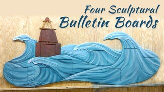 Wall Sculpture: Functional 3D Wave Relief Custom Office Art