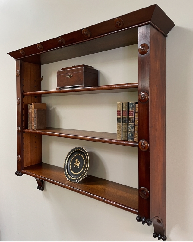 Wall Shelf: Decorative Rosettes Antique Regency Wall Shelving