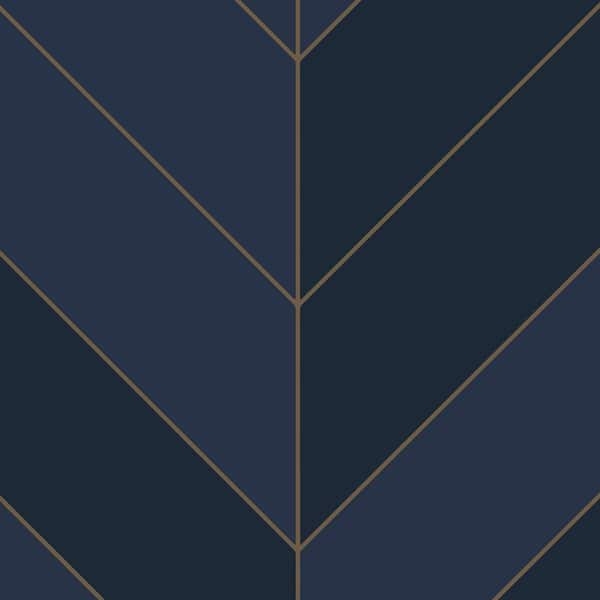 Wallpaper Chevron Geometric Vinyl Vertical Seam Art