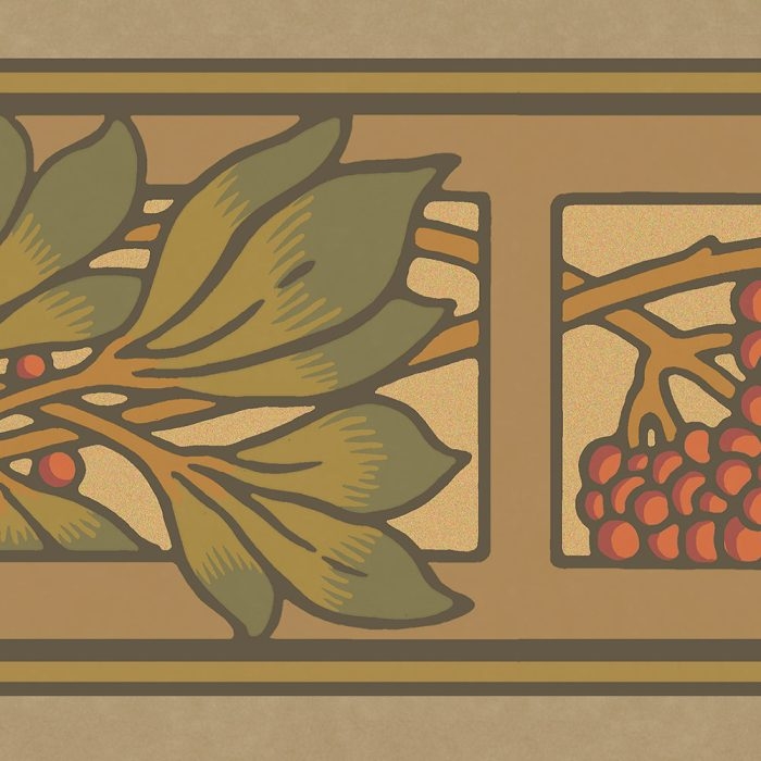 Wallpaper Frieze Redwood Motif Printed redwood wallpaper frieze