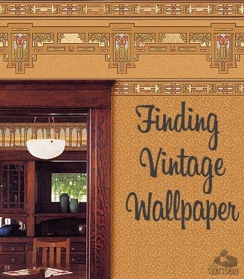 Wallpaper Period Authentic Pattern Stained golden ochre wallpaper