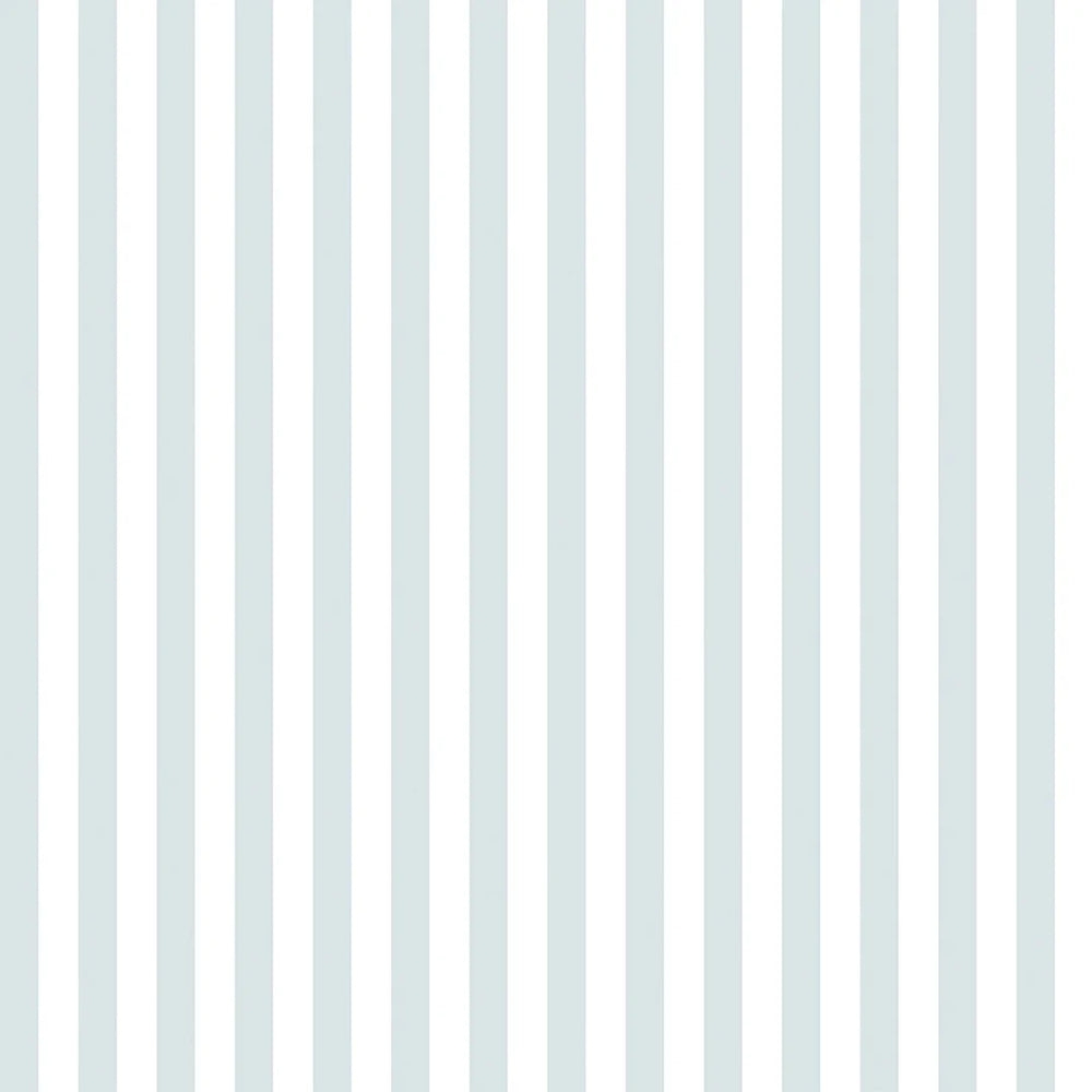 Wallpaper Swatch in Powder Blue Stripes Coastal Look