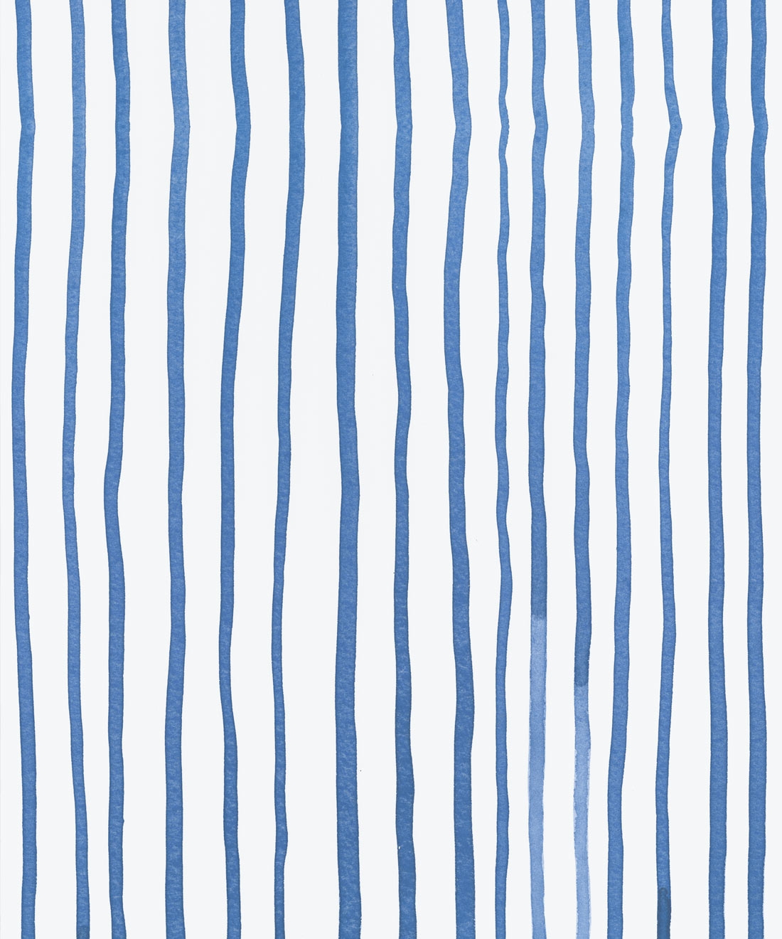 Wallpaper with Hand Painted Look Cobalt Blue Pattern