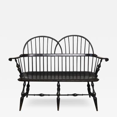 Windsor Bench Double Hoop Back Interlocking Arch Settee