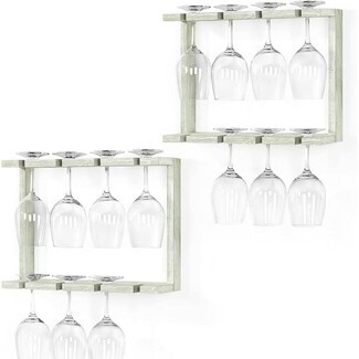 Wine Glass Rack Gray Green Finish Gray Green Wine Glass Rack