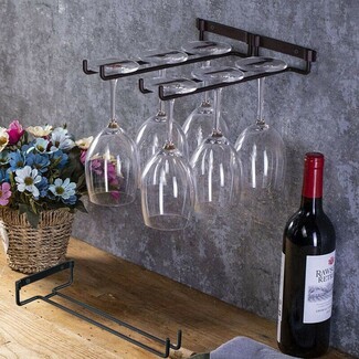 Wine Glass Rack Under Cabinet Ready Under Cabinet Wine Rack