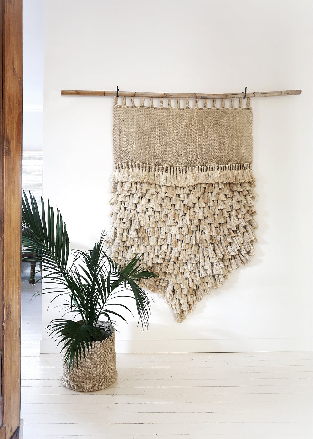 Woven Wall Hanging: Tiered Tassels Large Tassel Wall Art