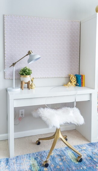 Writing Desk: Clear Ghost Chair Modern Glam Home Office Style