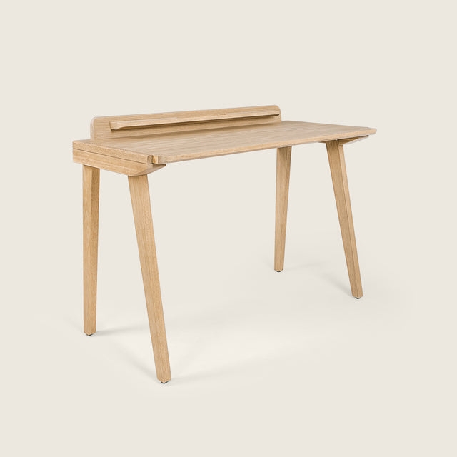 Writing Desk featuring Integrated Back Ledge and Oak Finish