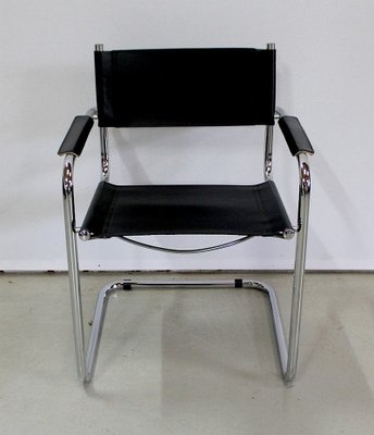 Accent Chair Cantilever Base 1970s Chrome Seating