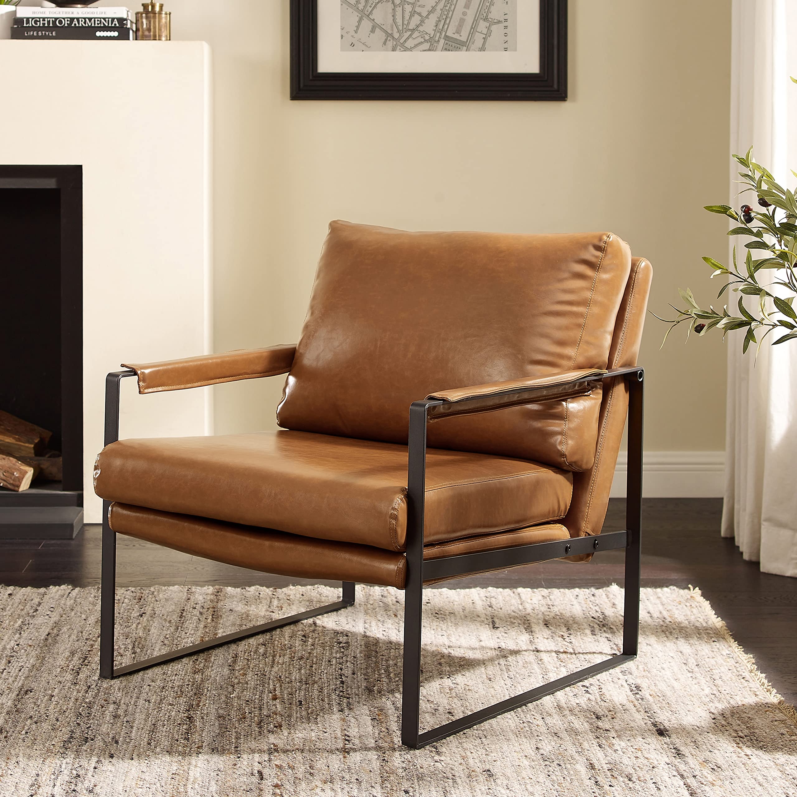 Leather And Metal Chair