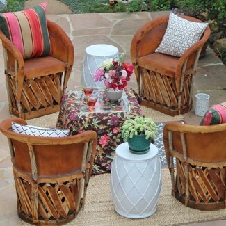 Accent Chair: Rustic Mexican Equipale Chair Styling