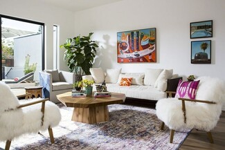 Accent Chair Shaggy Texture White Faux Fur Seating