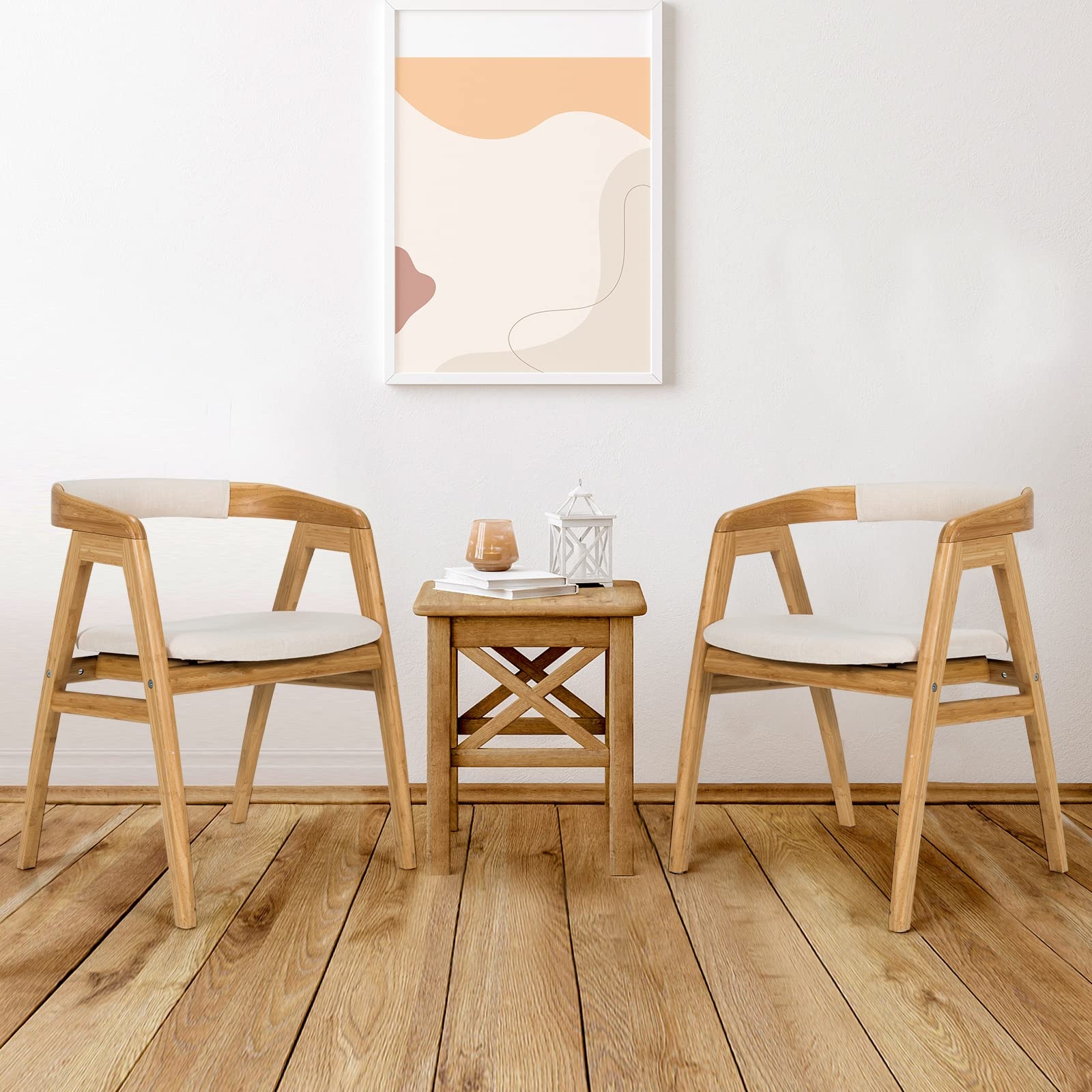 Accent Chair with A-Frame Legs Minimalist Lounge Nook Seating