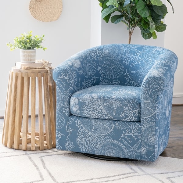 Accent Chair with Barrel Back and Nautical Barrel Chair