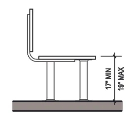 Accessible Bench ADA Height Compliant: Commercial Shower Bench Specs