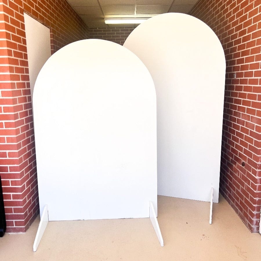 Arch Backdrop Stabilizing Feet White Arched Backdrops