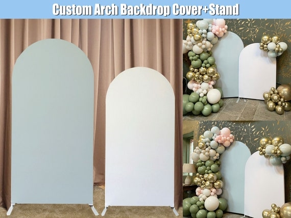 Arched Backdrop Sage Green Fabric Sage Green Party Arch