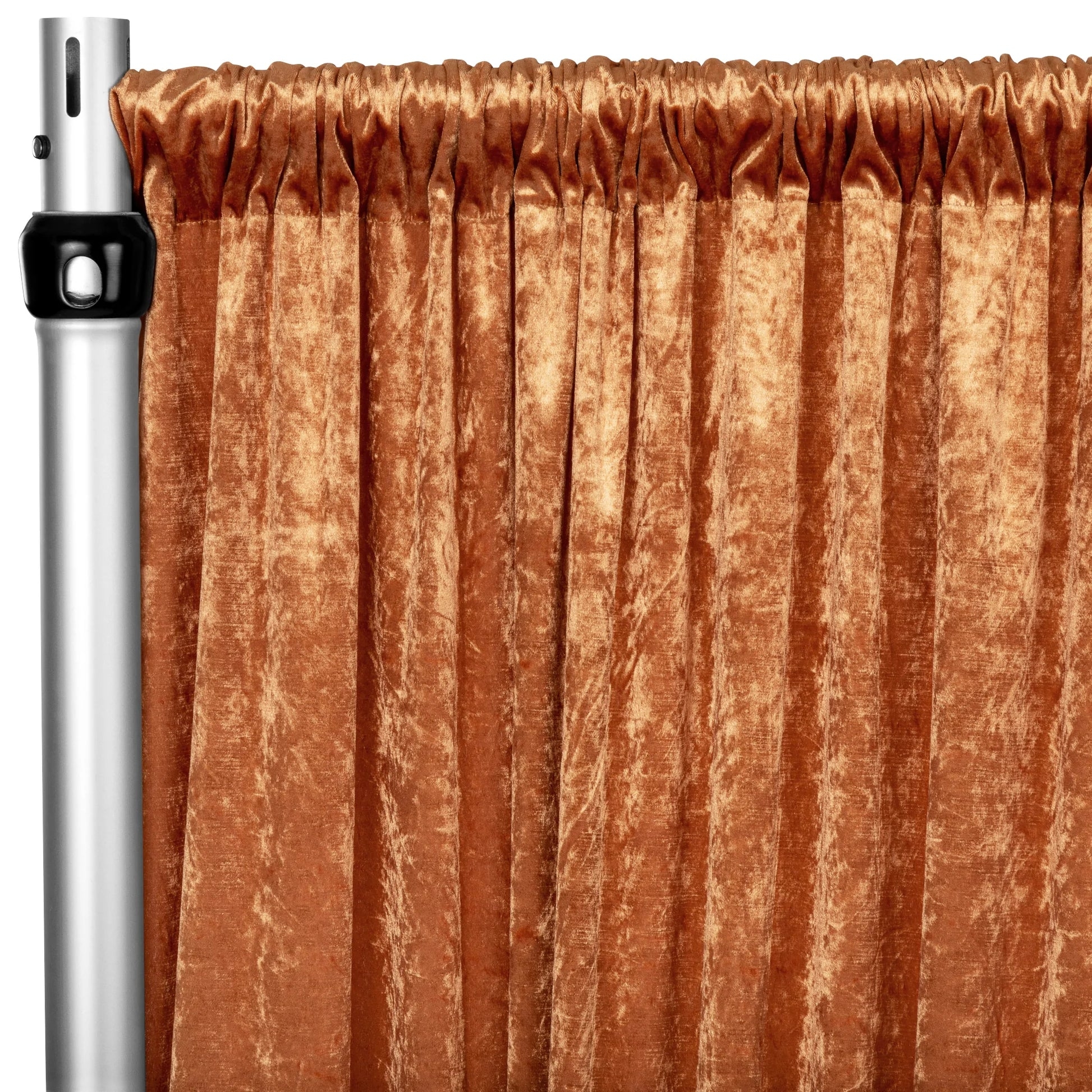 Backdrop Curtain Russet Velvet 18ft Height Backdrop
