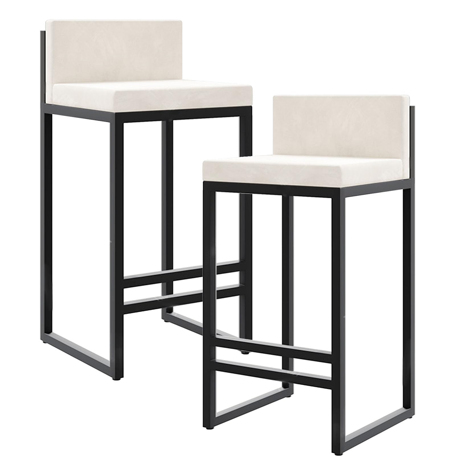 Bar Stool using Square Tubing Frame with Low Profile Back