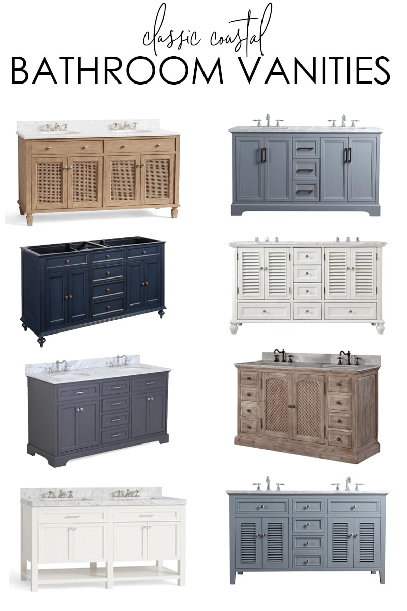 Bathroom Vanity with Cane Inserts and Louvered Cabinets