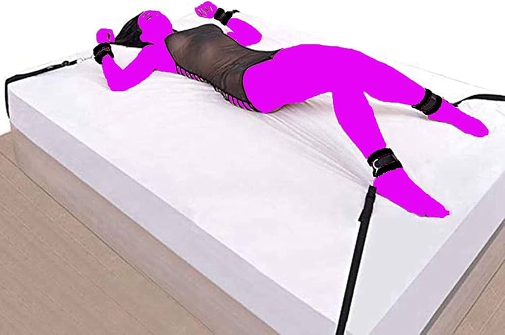 Bed Restraint Set: Adjustable Bed Restraints and Cuffs