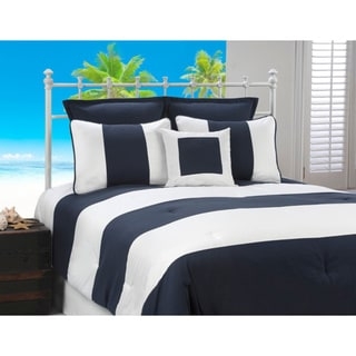 Bedding Set Cabana Stripes Blue White Nautical Bedding