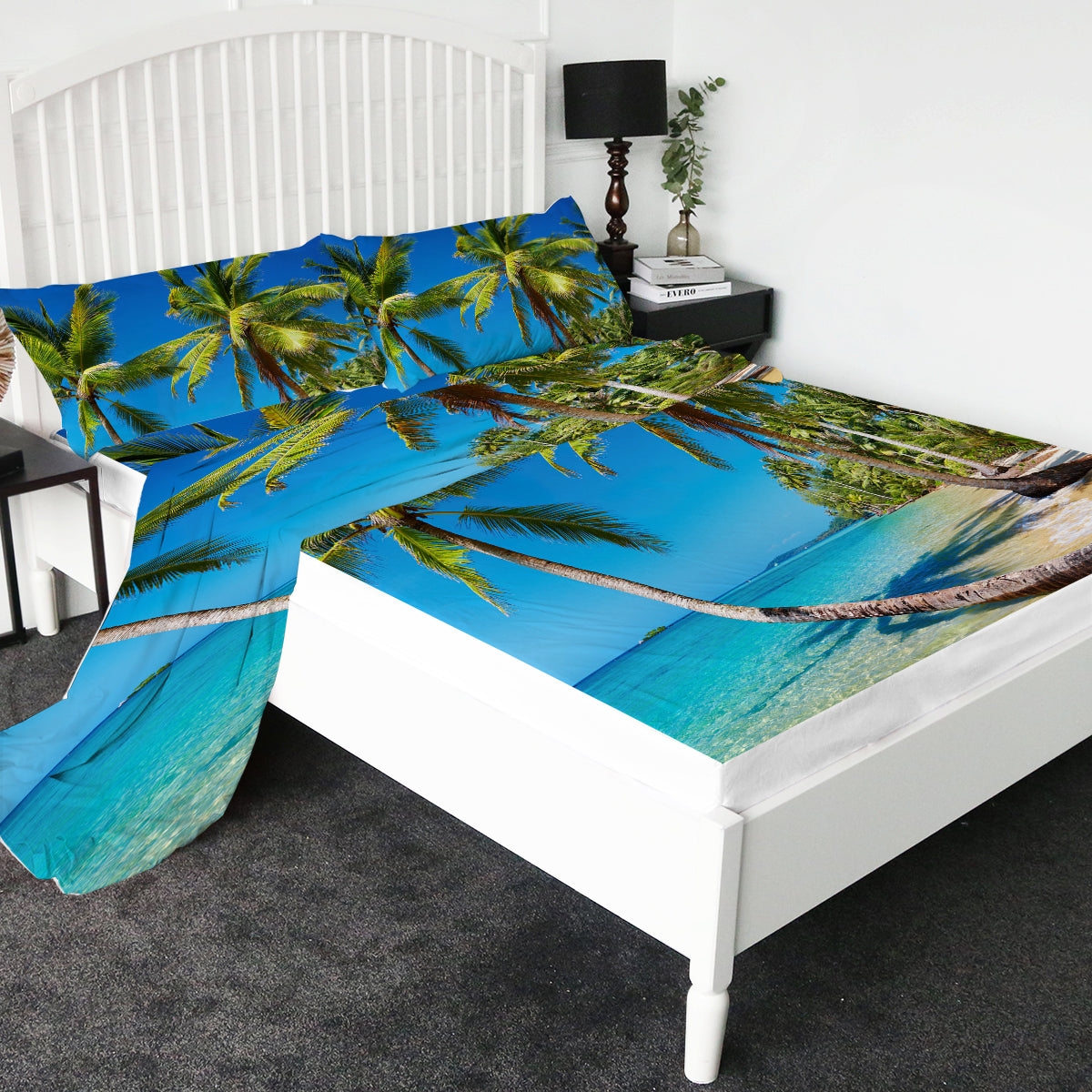 Bedding Set with Photorealistic Beach Scene Sheet Set