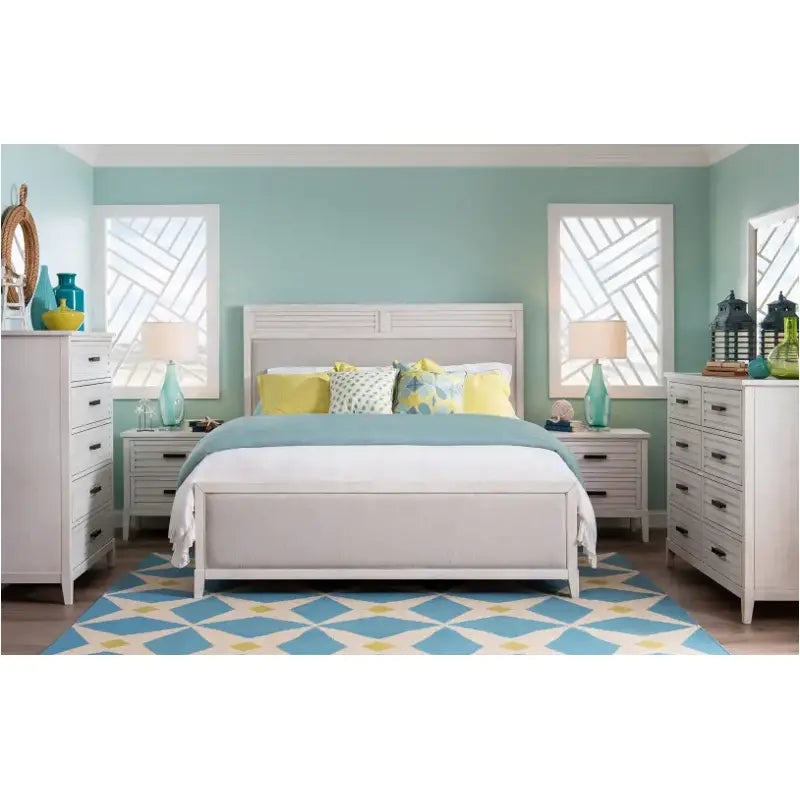 Bedroom Set Louvered Slat Headboard and King Furniture