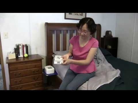 Bedside Shelf: Under Mattress White and Blue Medical Stand