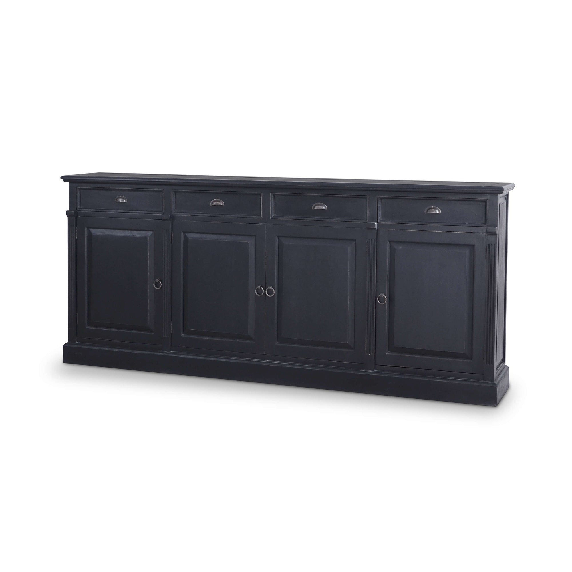 Buffet Sideboard Black Farmhouse Cup Pull Cabinet