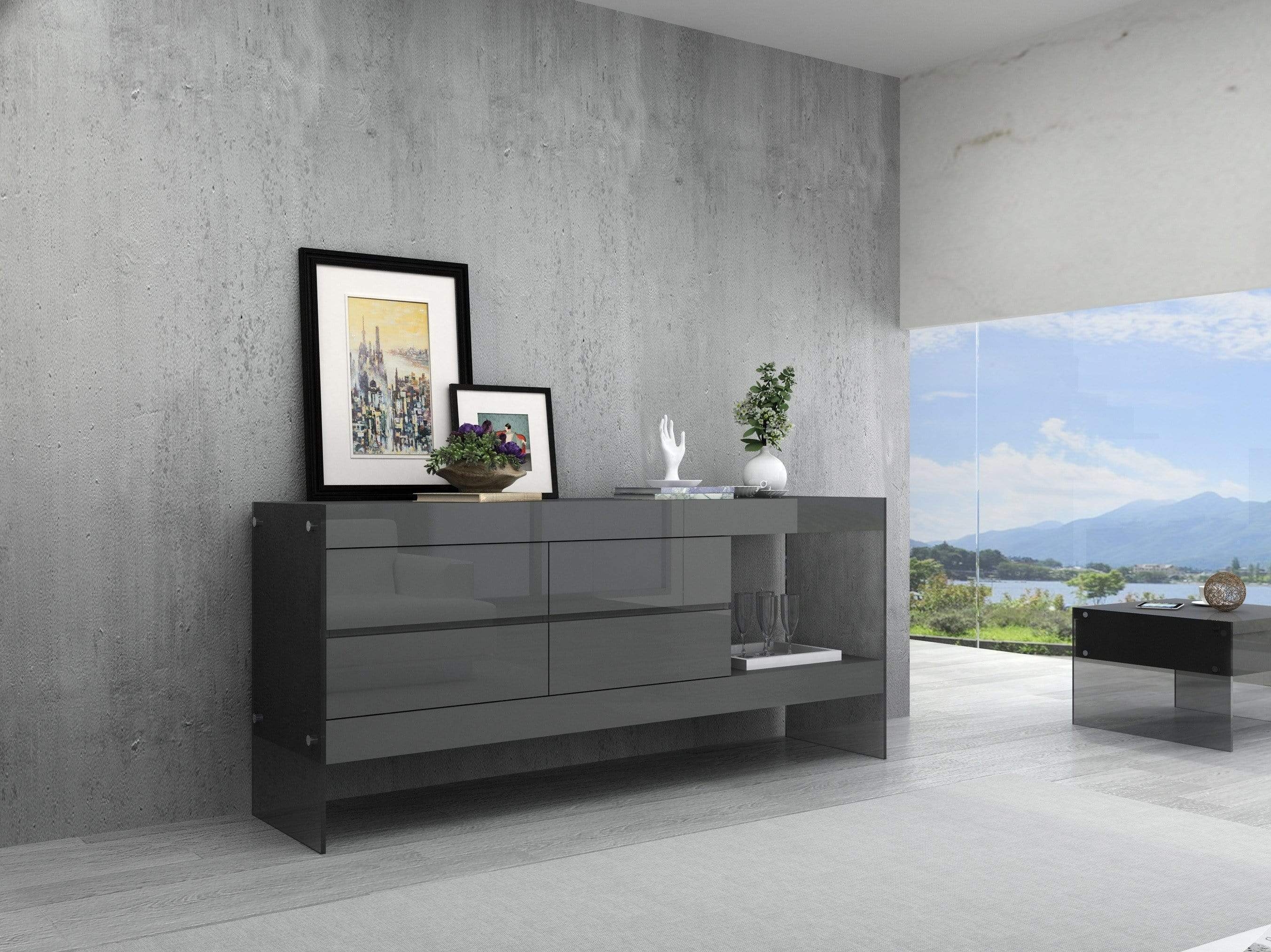 Gray Buffet Cabinet - VisualHunt