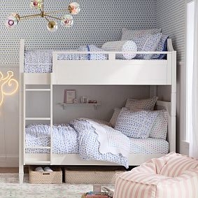 Bunk Bed Full Over Full Convertible Simply White Design