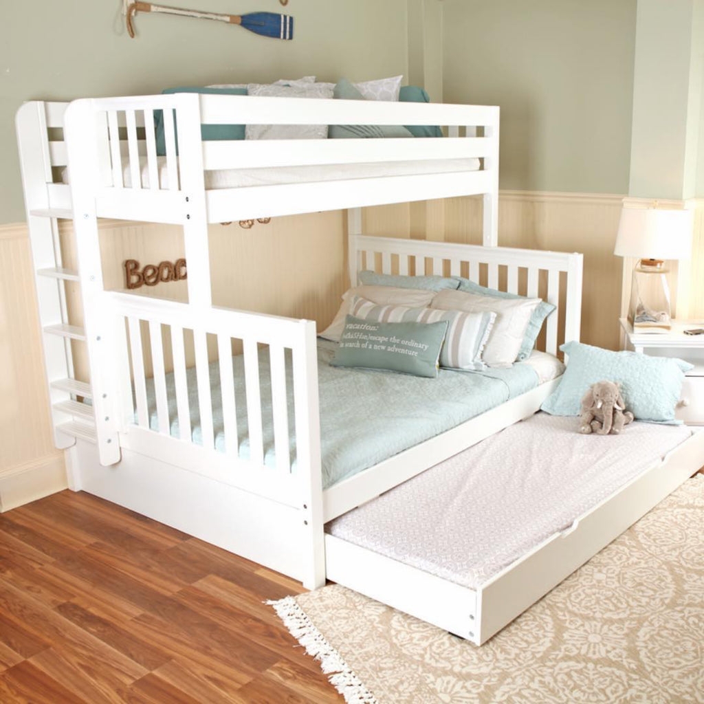 Bunk Bed Integrated Trundle Queen Size Bottom Bunk