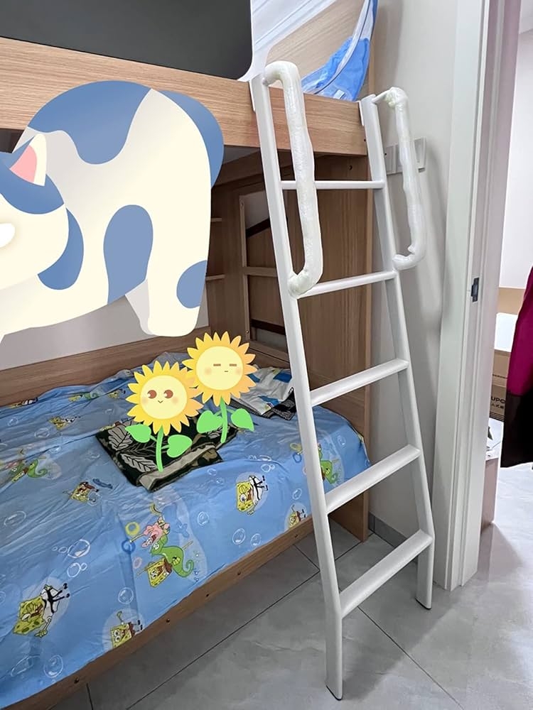 Bunk Bed Ladder White Hook On Design Loft Bed Ladder