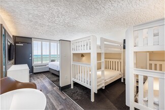 Bunk Bed Slatted Safety Rail Built-in Ladder Bed Frame