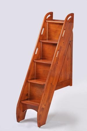 Bunk Bed Stairs Dark Chocolate Integrated Hand Grips