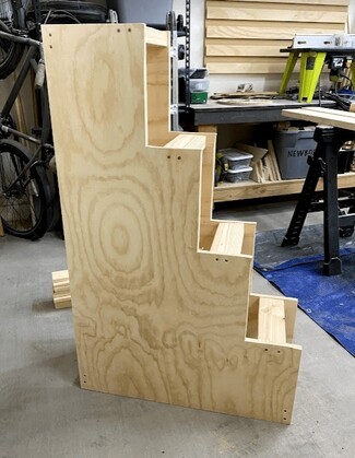 Bunk Bed Stairs Plywood Step Stringer Profile Design