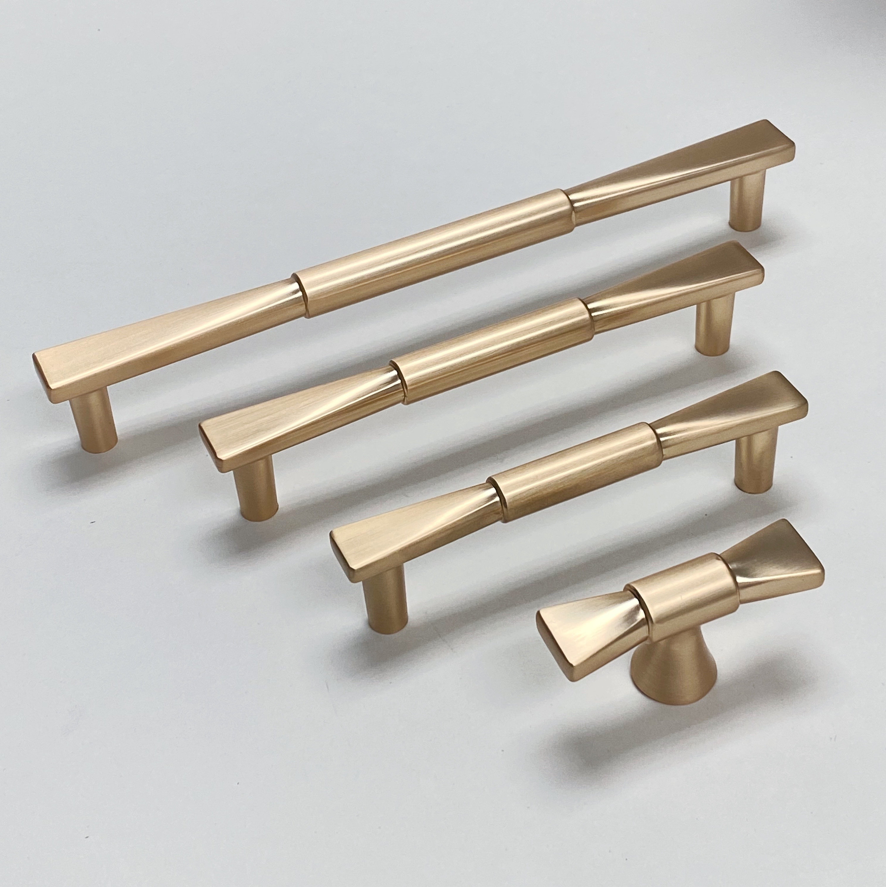 Cabinet Hardware Bow Shape Tapered Ends Candy Bow Pulls